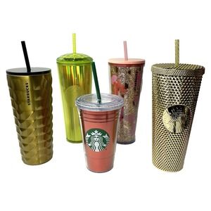 Starbucks‎ Lot Of 5 Tumblers 24 oz Venti & 16 oz Grande 2012 To 2024